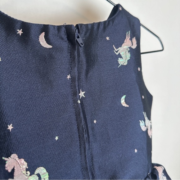 H&M Tulle Iridescent Navy Blue Dress | Size 4-5 - Picture 6 of 9